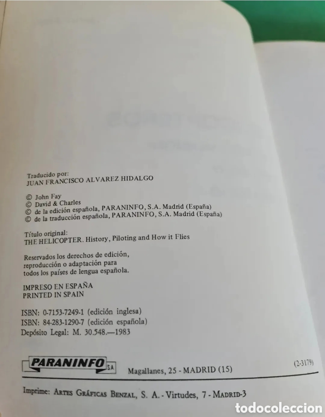 Libros de segunda mano: Libro Helicopteros/ Como vuelan/ Pilotaje/Historia. - Foto 3