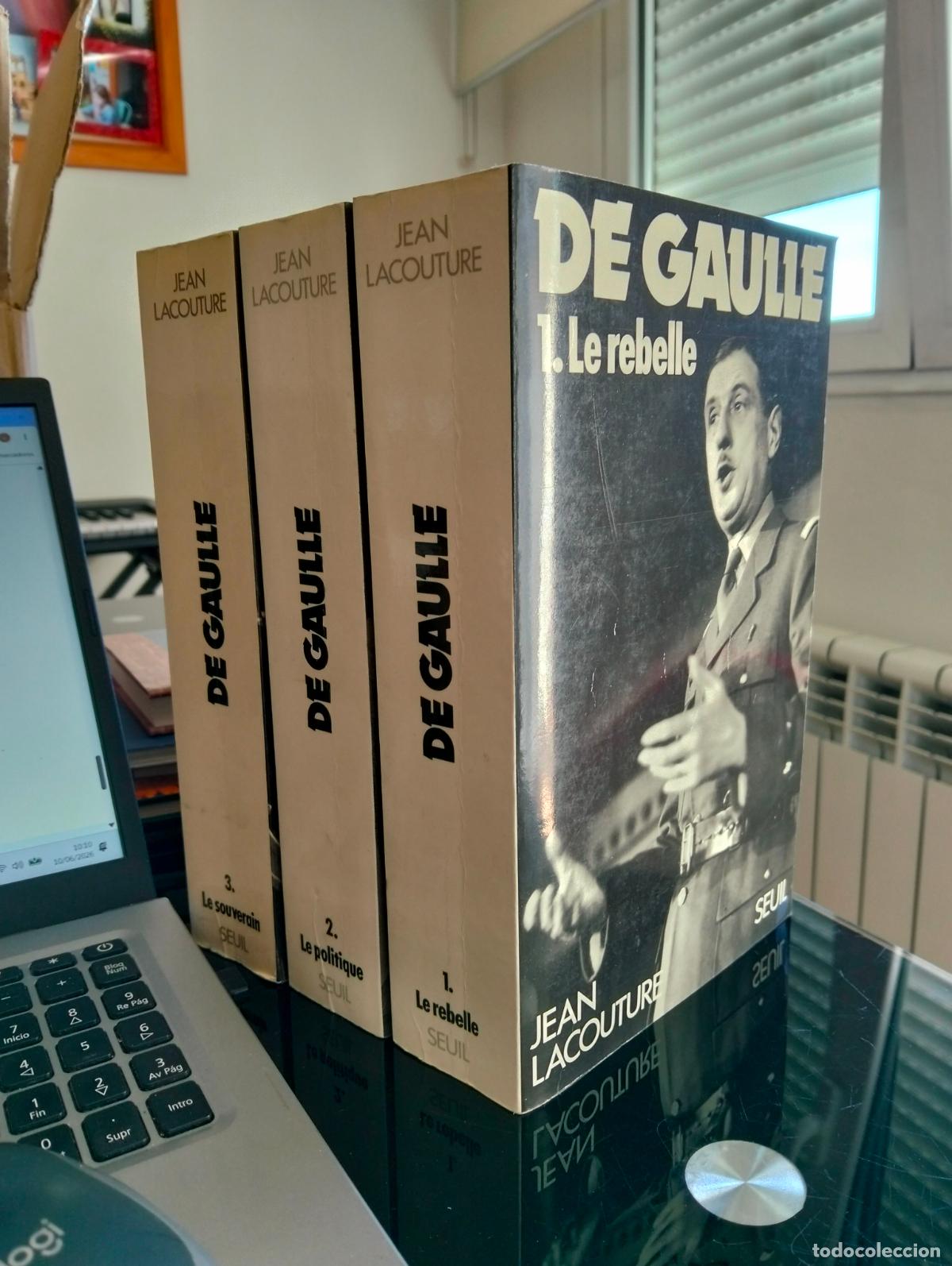 Libros de segunda mano: Historia. Biografias. De Gaulle, Completo. Jean Lacouture, ed. Seuil, 8&ordm;, 1986. VISITA CATALOGO