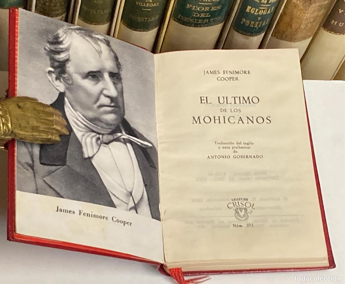 Gebrauchte B&uuml;cher: A&Ntilde;O 1962 - EL &Uacute;LTIMO DE LOS MOHICANOS POR FENIMORE COOPER - AGUILAR COLECCI&Oacute;N CRISOL N&ordm; 273