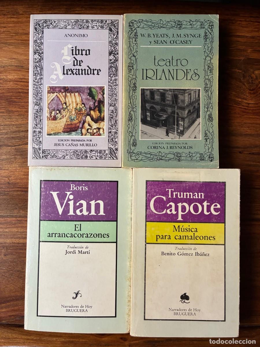 Libros de segunda mano: Lote Montserrat Profit&oacute;s. Vian. Capote.Libro de Alexandre y Teatro irland&eacute;s.