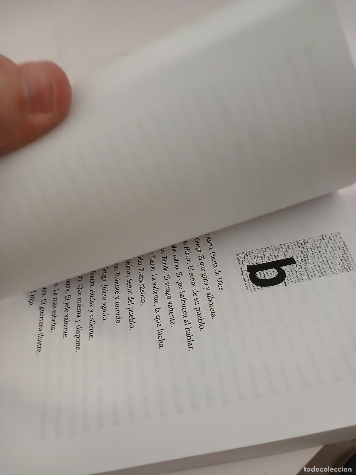 Libros de segunda mano: El libro de los nombres - Unknown - Foto 3