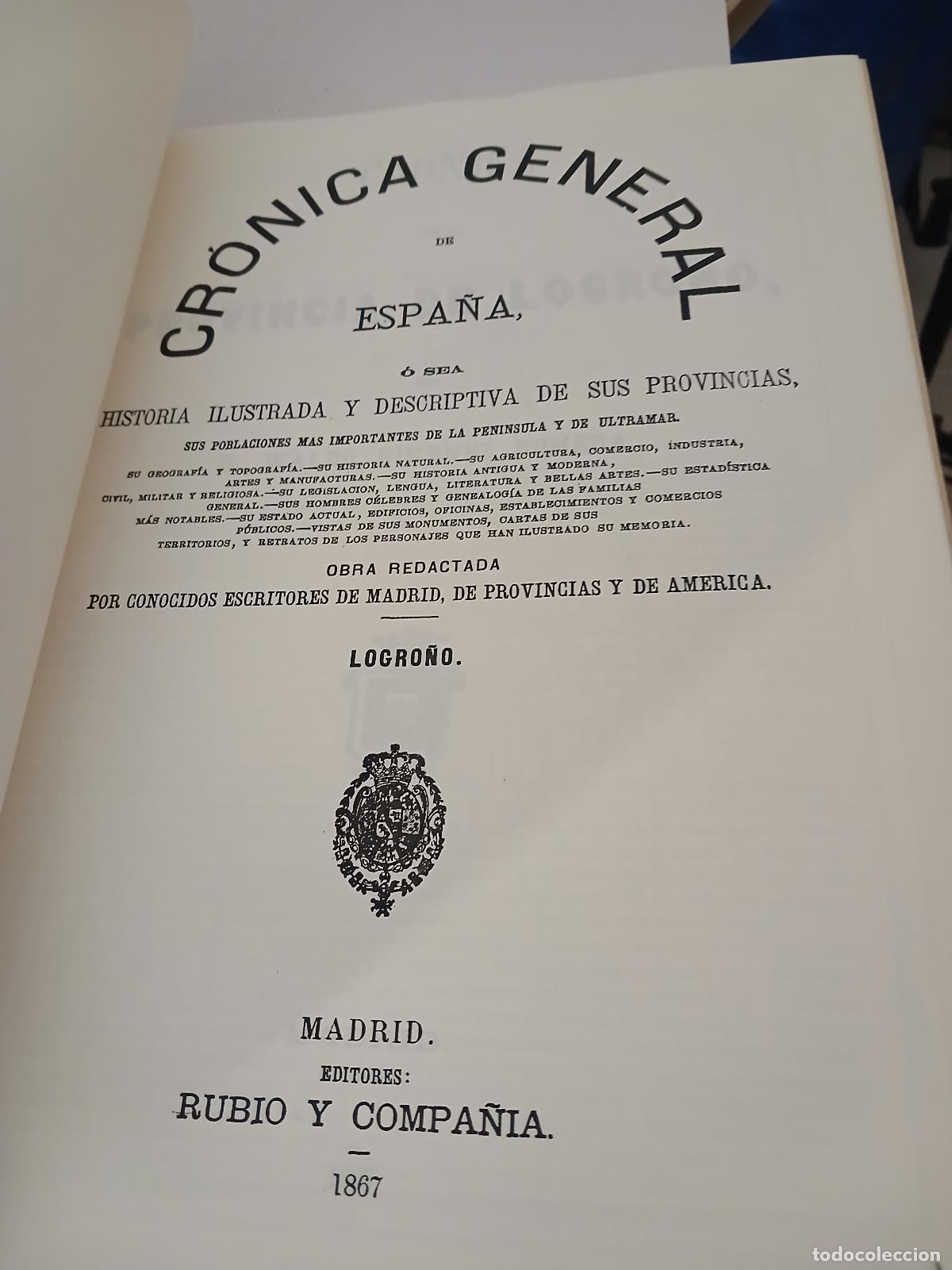Libros de segunda mano: Cr&oacute;nica de la provincia de Logro&ntilde;o - Waldo Jim&eacute;nez Romera - Foto 4