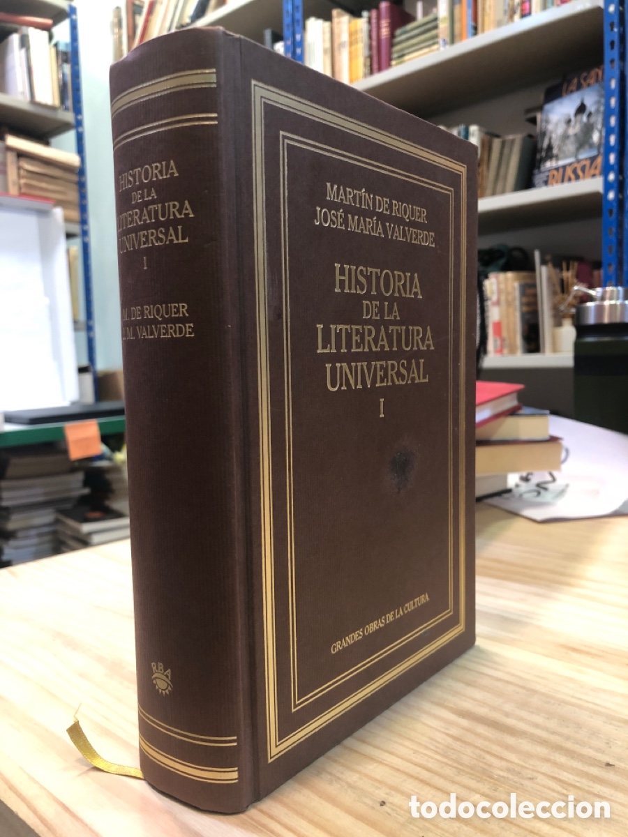 Second hand books: Mart&iacute;n de Riquer, Jos&eacute; Mar&iacute;a Valverde - Historia de la literatura universal I