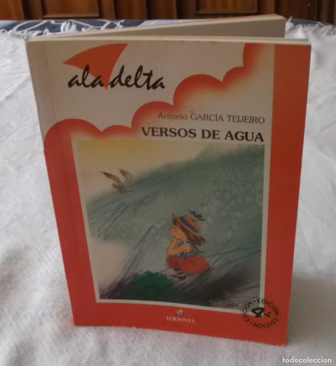 Libros de segunda mano: Versos de agua Antonio Garcia teijeiro Ala delta