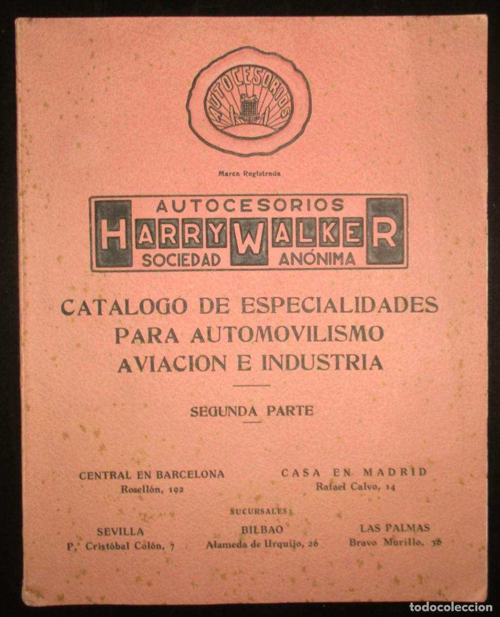 Libros de segunda mano: HARRY WALKER. CAT&Aacute;LOGO DE ACCESORIOS PARA AUTOMOVILISMO, AVIACI&Oacute;N E INDUSTRIA. N&ordm;8 - 2&ordf; PARTE. 1960.