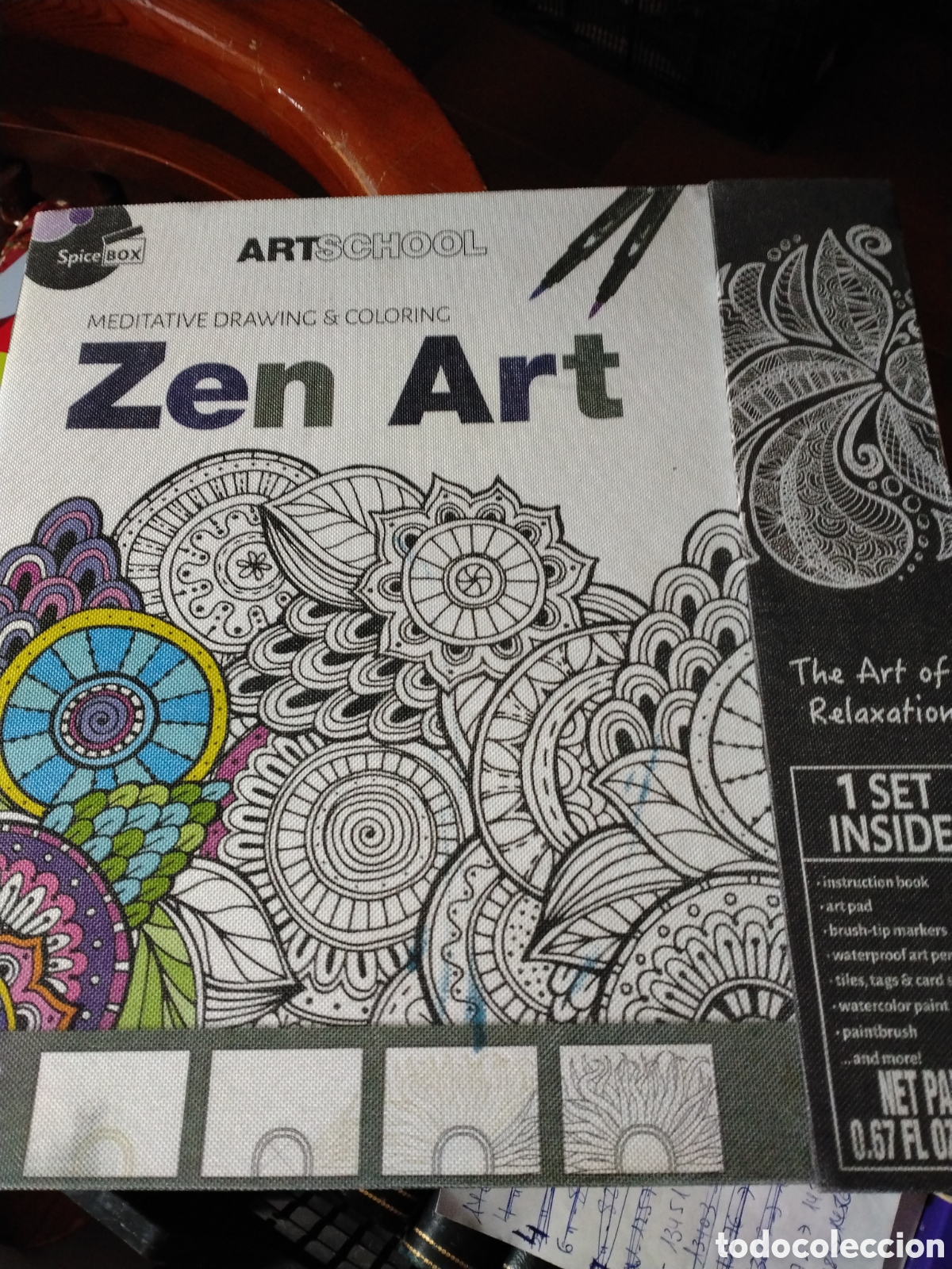 Libros de segunda mano: ZEN ART - ARTE ZEN - SPICE BOX DIBUJO MEDITATIVO.