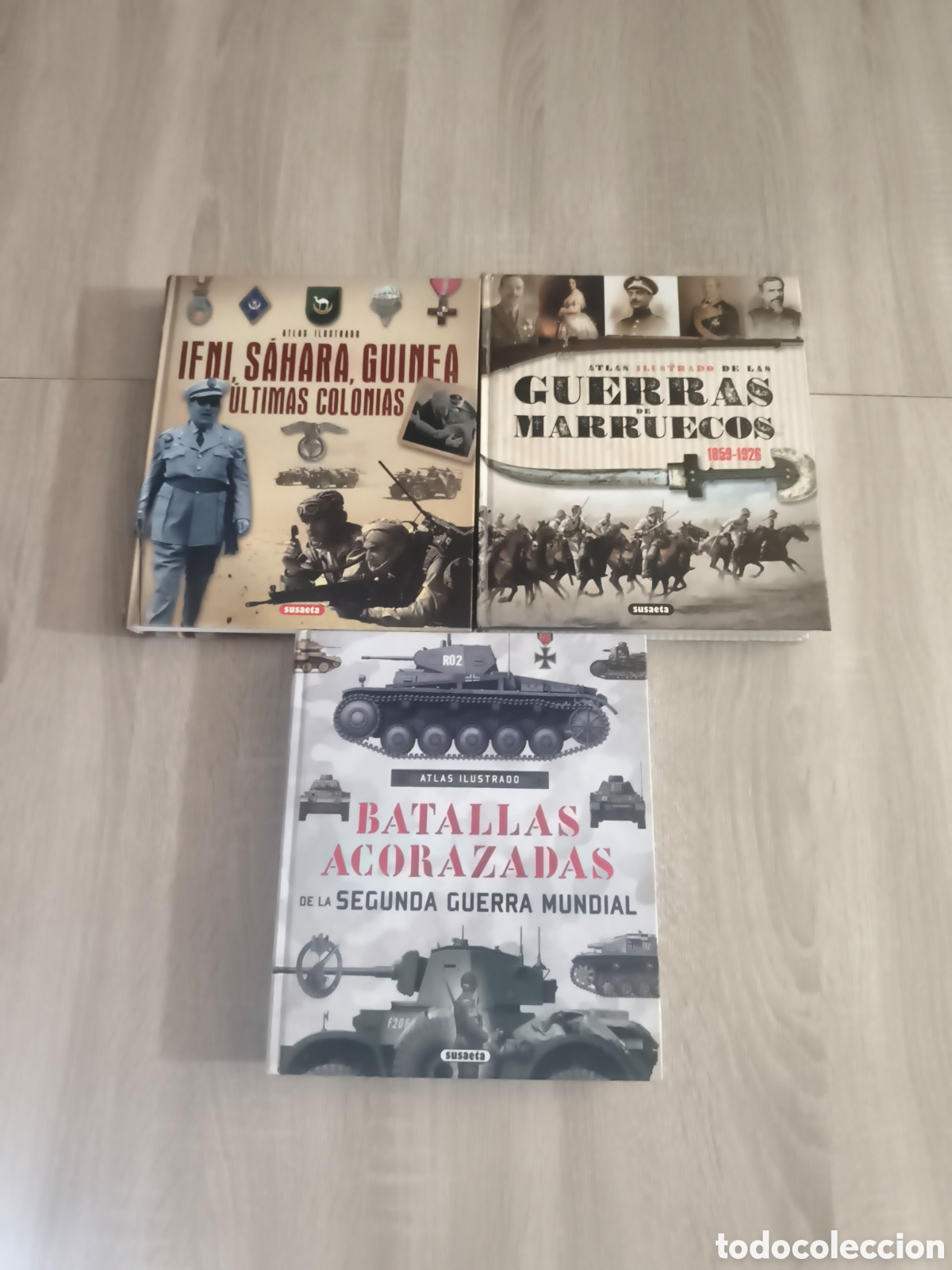 Libros de segunda mano: Lote 3 Libros Atlas Ilustrado Susaeta Historia