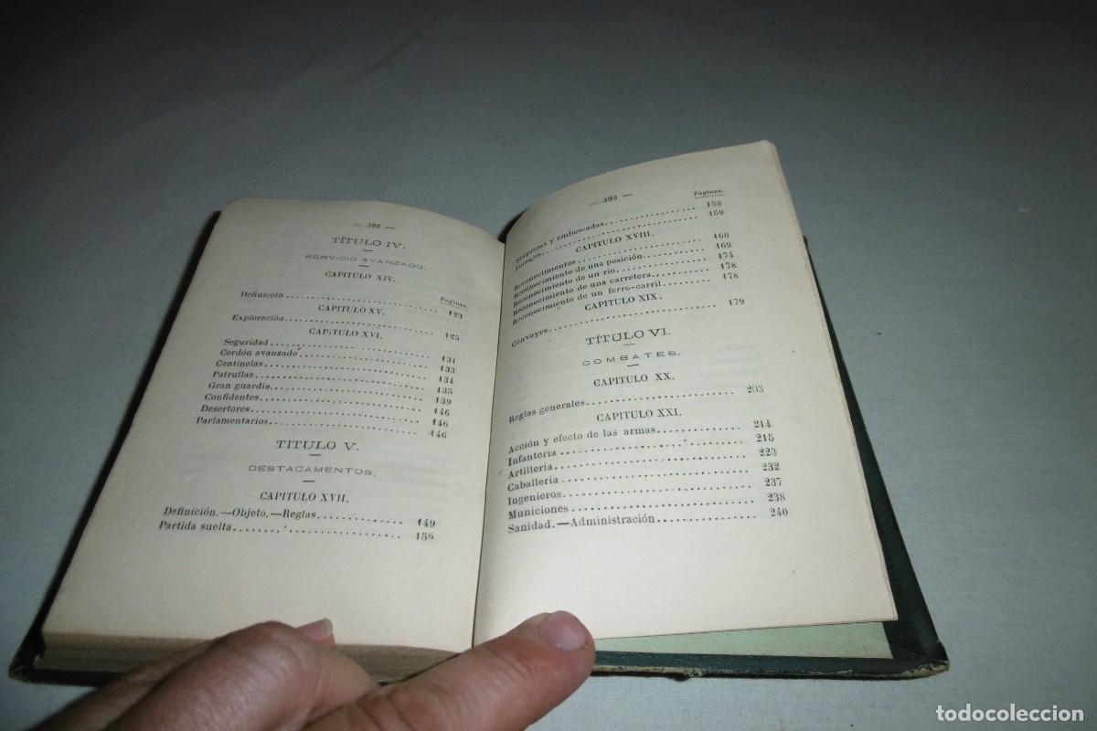 Libros de segunda mano: LIBRO MILITAR DE 1882Reglamento para el servicio de campa&ntilde;a - Foto 5