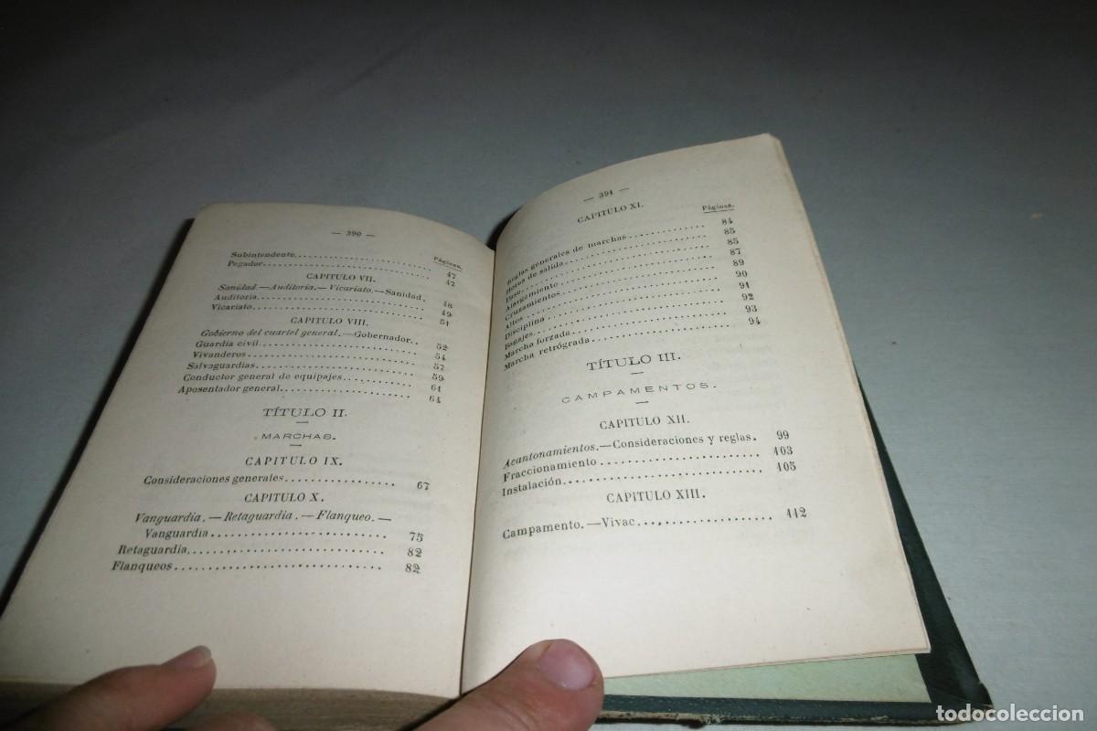 Libros de segunda mano: LIBRO MILITAR DE 1882Reglamento para el servicio de campa&ntilde;a - Foto 6