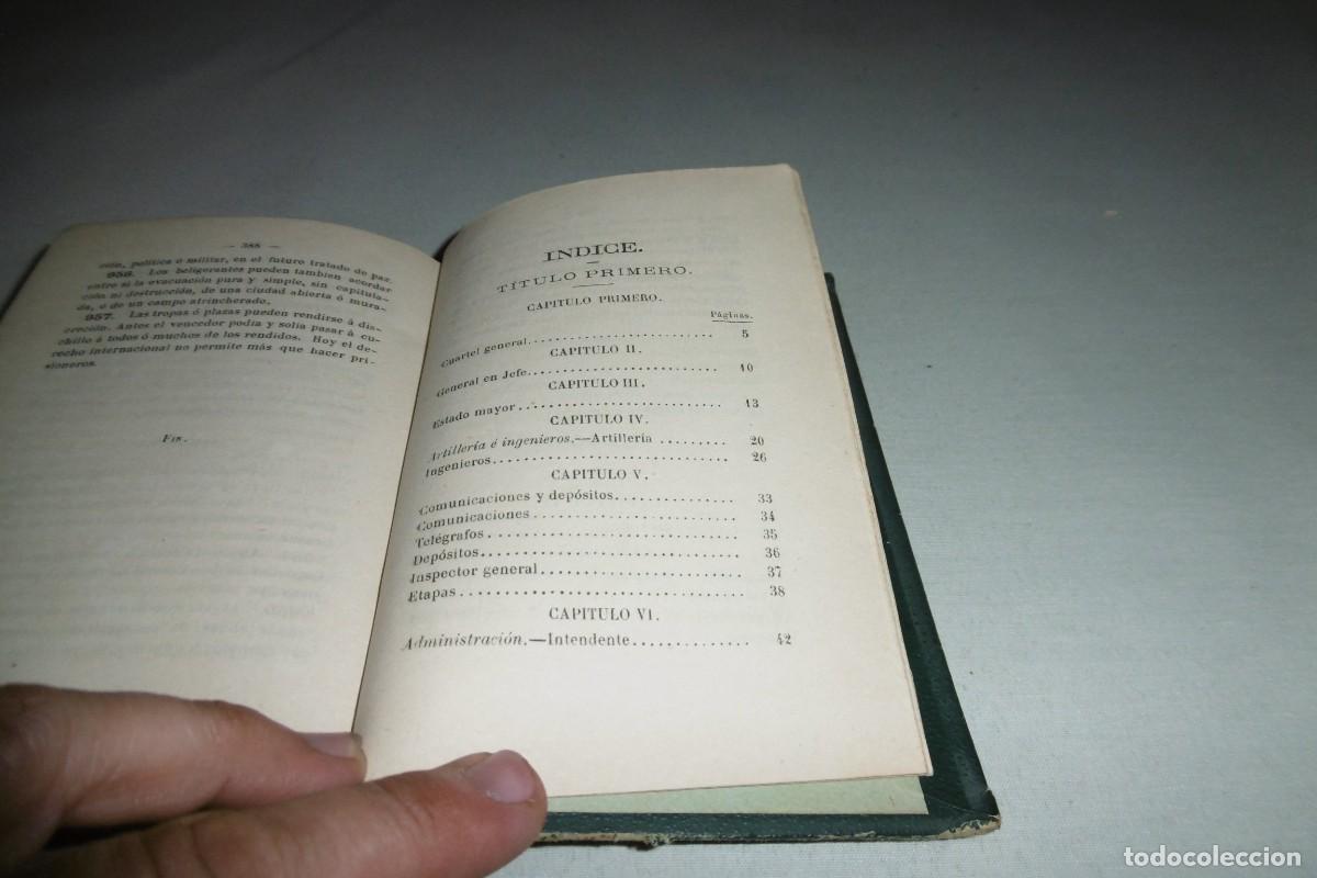 Libros de segunda mano: LIBRO MILITAR DE 1882Reglamento para el servicio de campa&ntilde;a - Foto 7