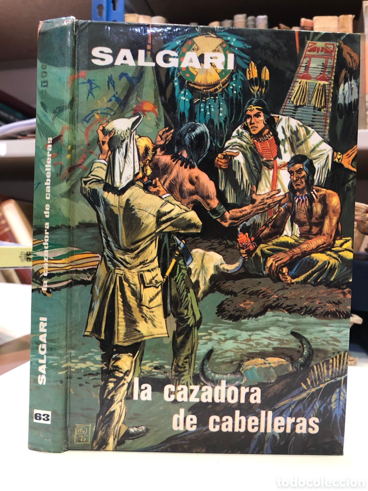 Libros de segunda mano: La cazadora de cabelleras - Emilio Salgari - Foto 1