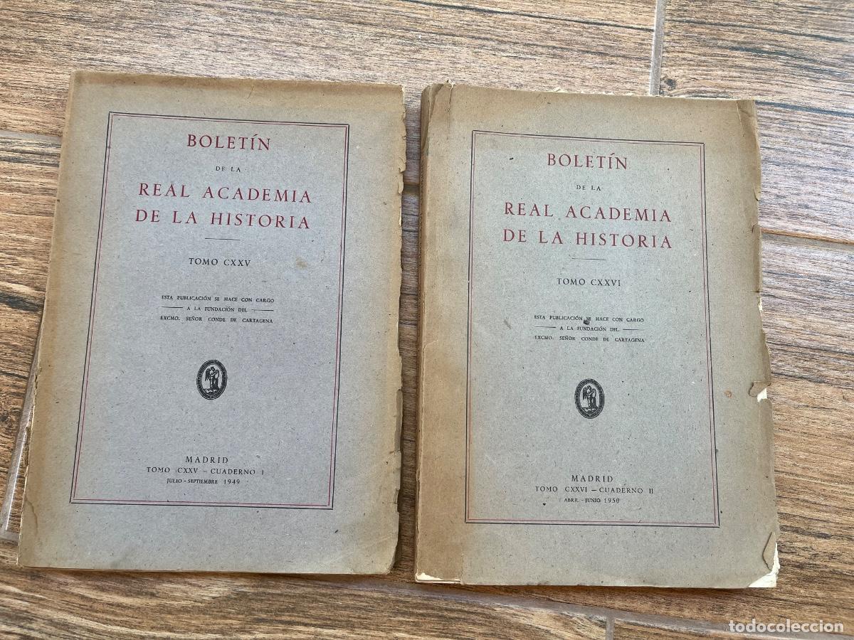 Livres d'occasion: BOLET&Iacute;N DE LA REAL ACADEMIA DE HISTORIA - 2 ejemplares - 1949 1950