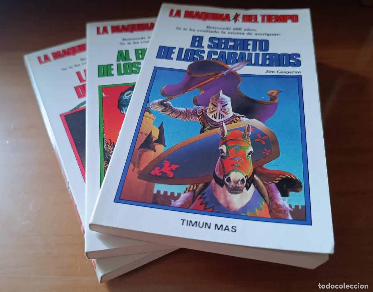 Second hand books: LA M&Aacute;QUINA DEL TIEMPO - N&ordm; 1,2,3 - EL SECRETO DE LOS CABALLEROS, AL ENCUENTRO DE DINOSAURIOS, LA ESP