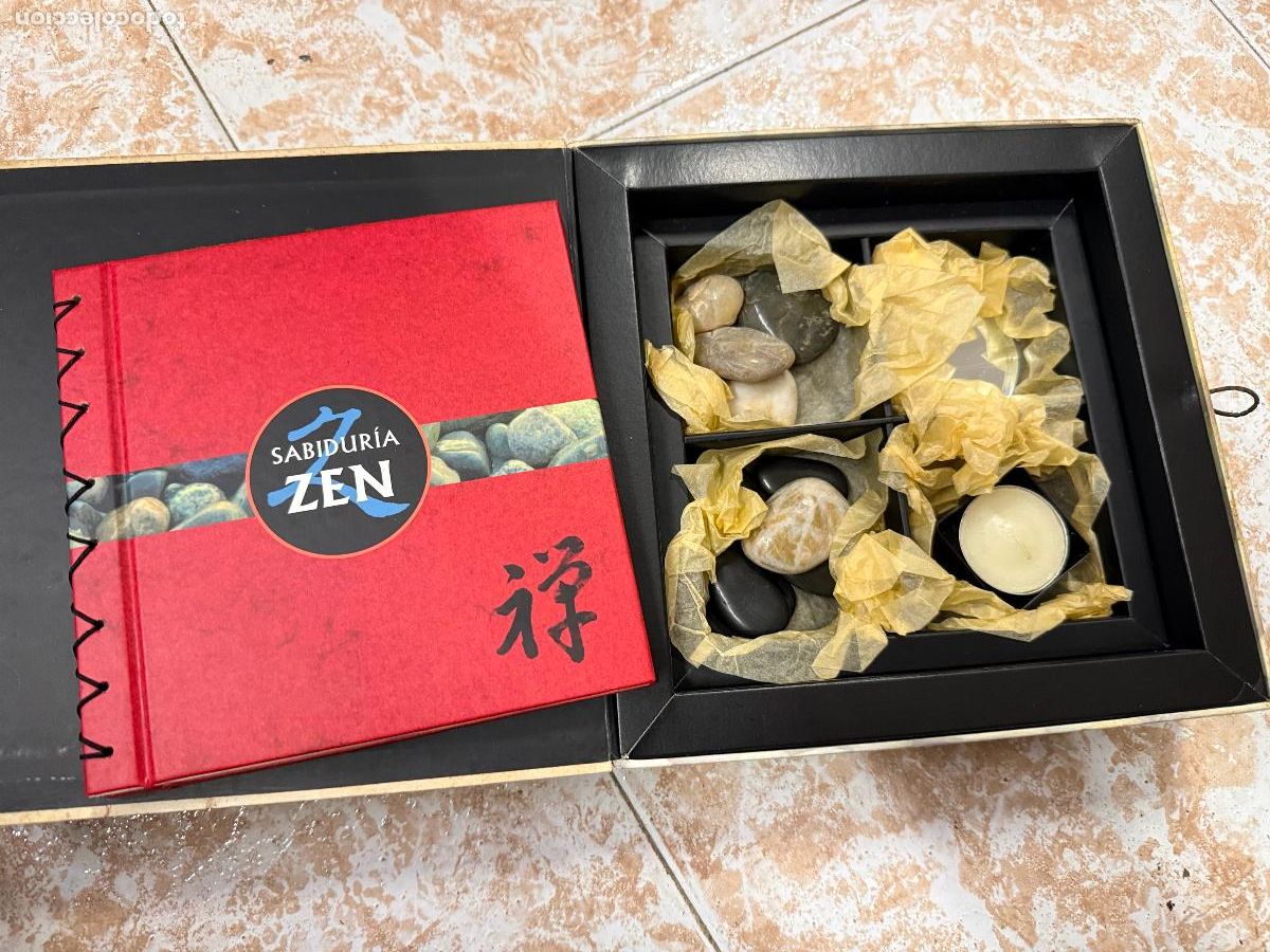 Libros de segunda mano: Curiosa caja con libro y accesorios ZEN Ritos y misterios de la Milenaria religion Japonesa
