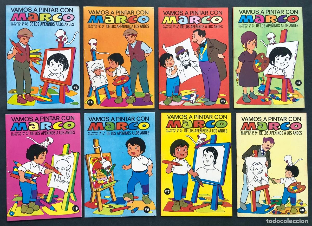 Libros de segunda mano: VAMOS A PINTAR CON MARCO ( 8 - COMPLETA ) BRUGUERA 1977 / 14 x 9,5 cm. / SIN USAR / UNICO A LA VENTA