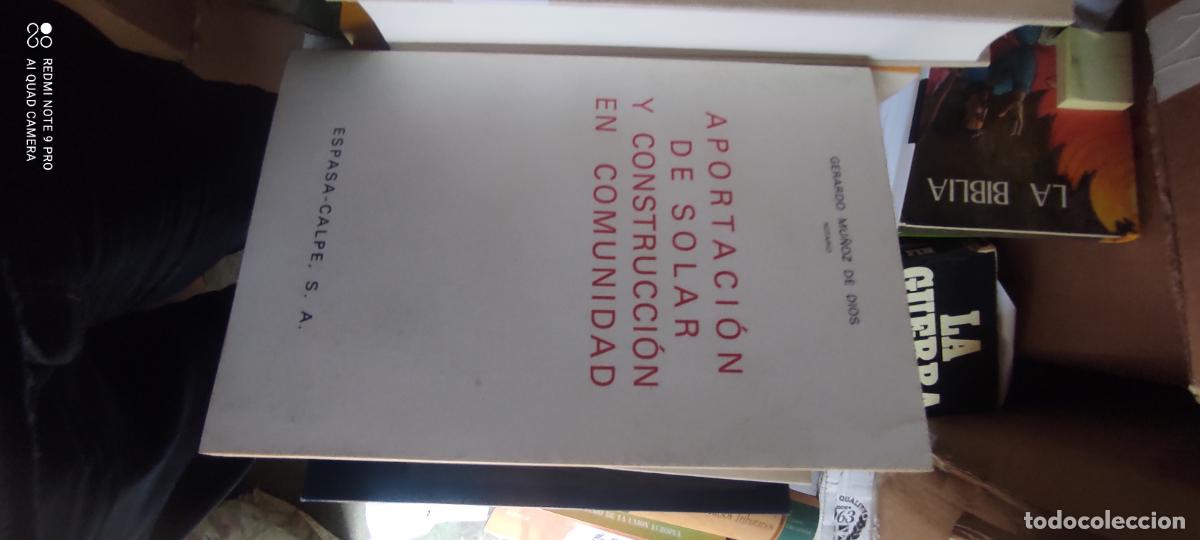 Libros de segunda mano: Aportaci&oacute;n de solar y construcci&oacute;n en comunidad.- Mu&ntilde;oz de Dios, Gerardo