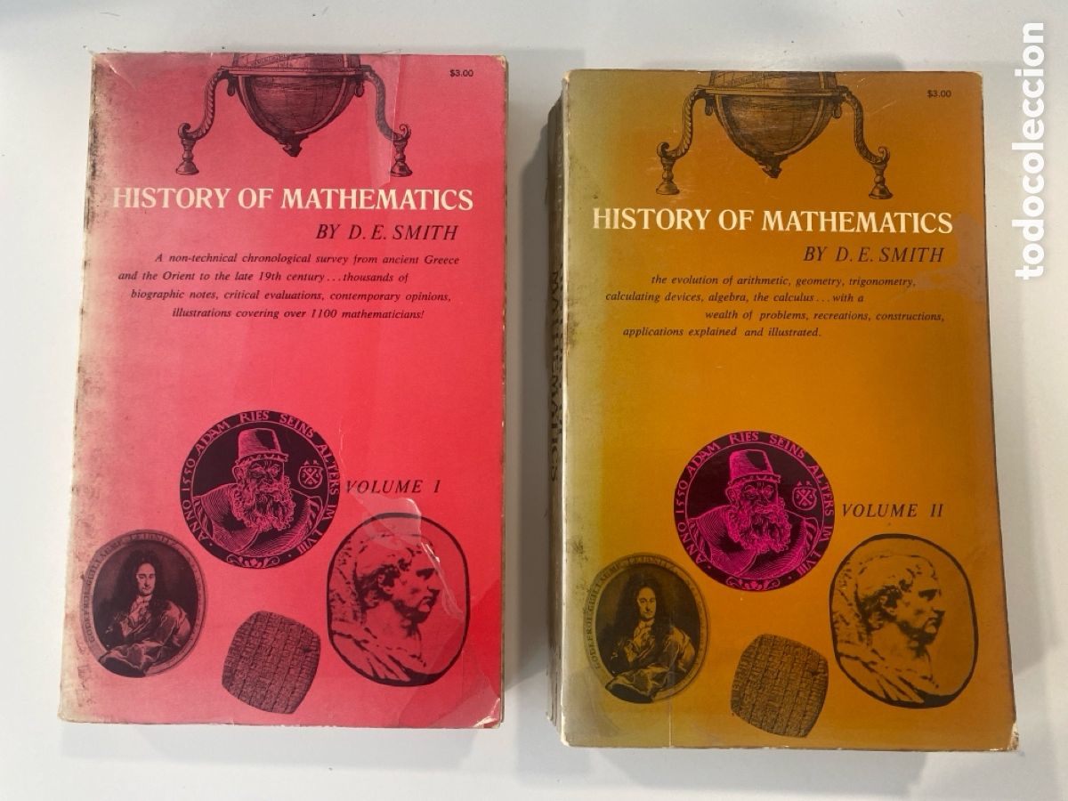 Second hand books: History of Mathematics (Obra Completa, Vol&uacute;menes I y II) - Dover Publications