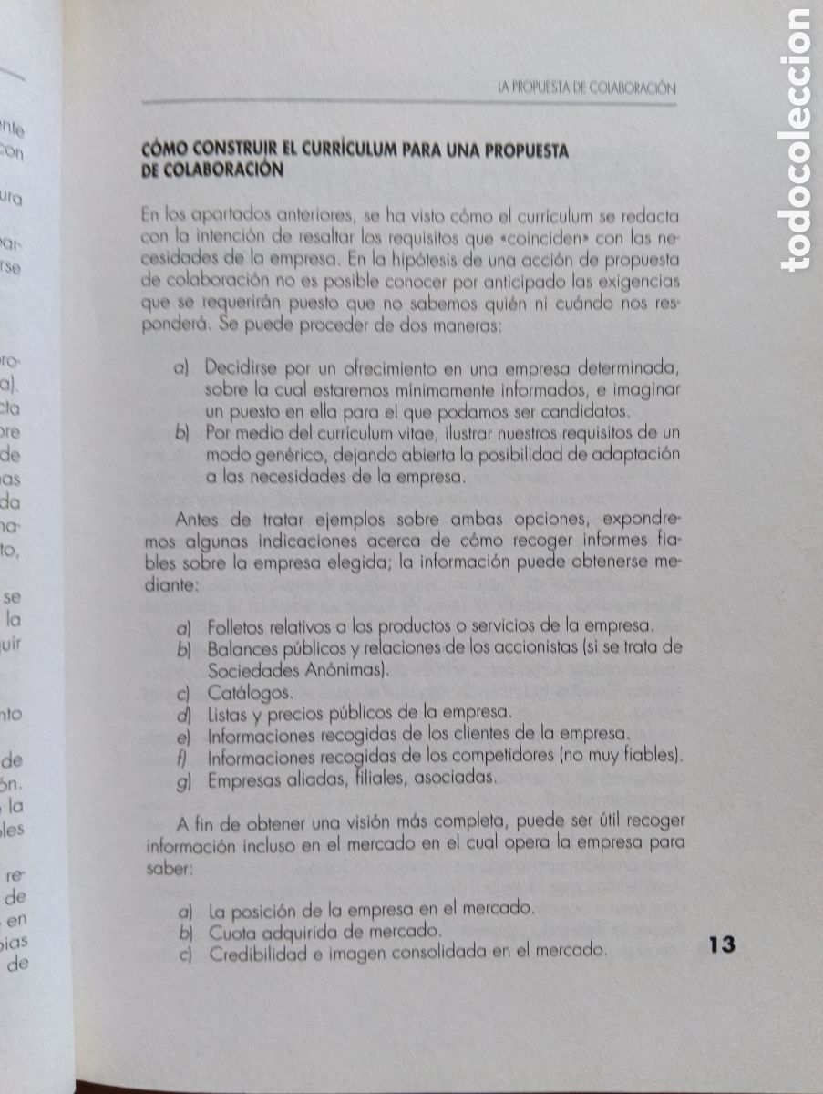Libros de segunda mano: Curr&iacute;culum Vitae y propuestas de colaboraci&oacute;n, editorial de Vecchi - Foto 2