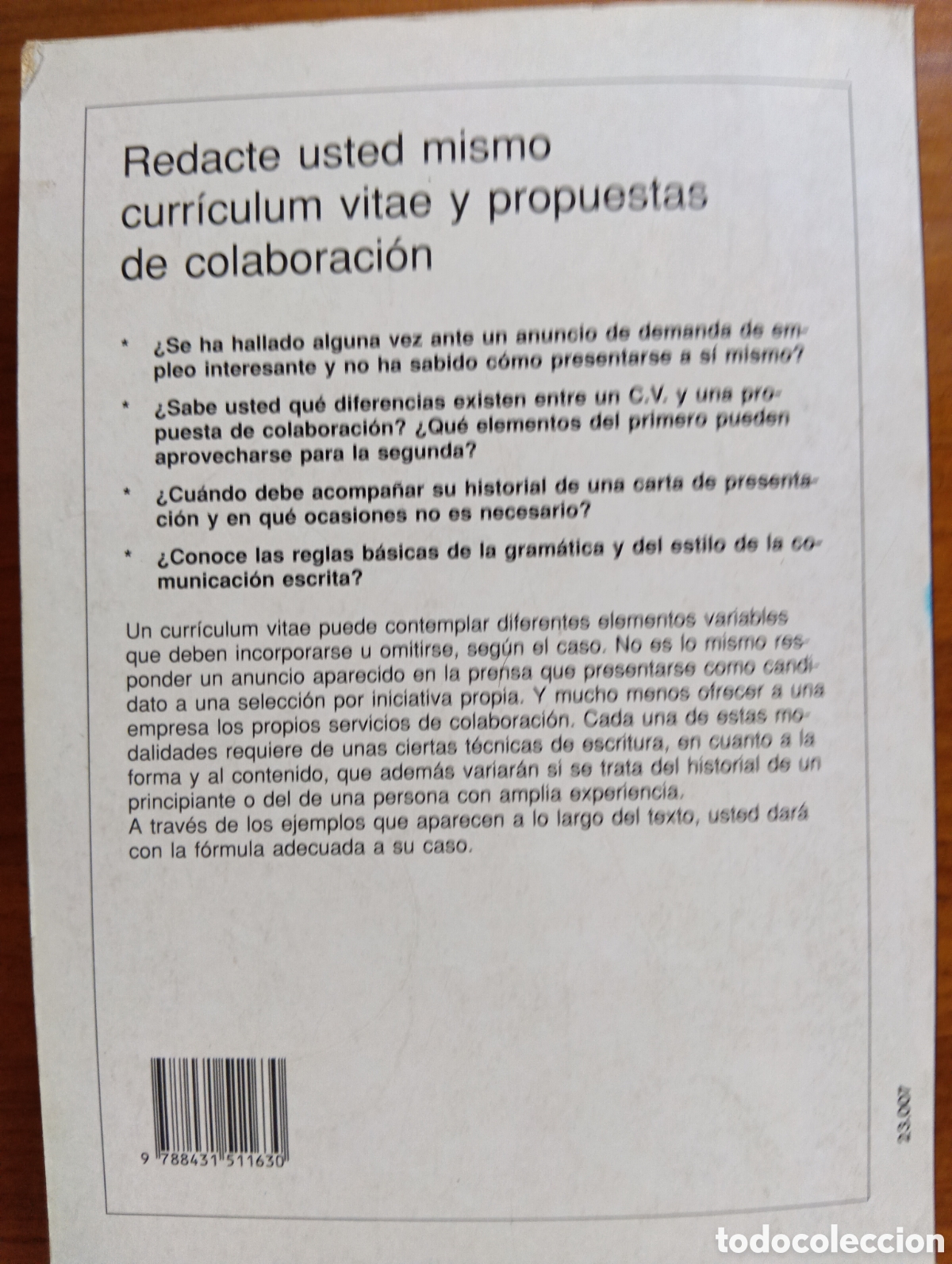 Libros de segunda mano: Curr&iacute;culum Vitae y propuestas de colaboraci&oacute;n, editorial de Vecchi - Foto 8