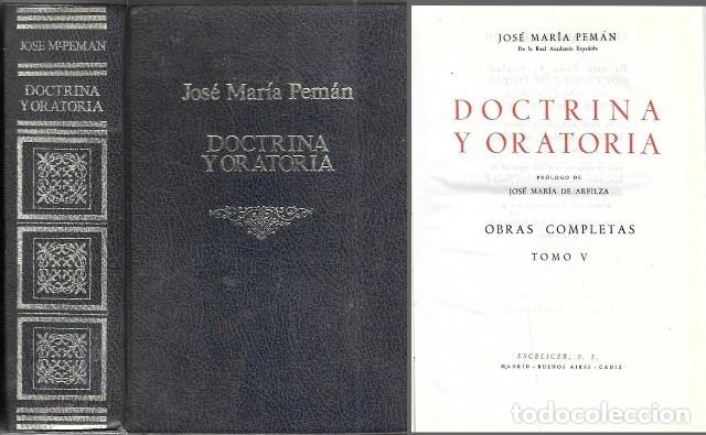 Libros de segunda mano: DOCTRINA Y ORATORIA OBRAS COMPLETAS TOMO V - PEMAN, JOSE MARIA - A-PEMAN-309
