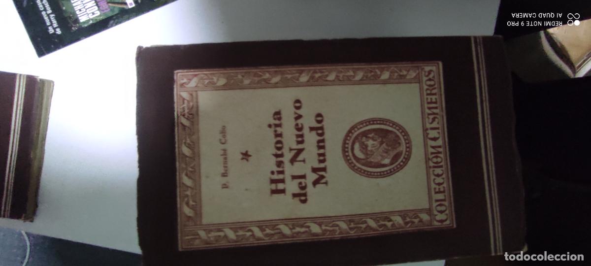 Libros de segunda mano: Historia del nuevo mundo-P.Bernabe Cobo . Col. Cisneros