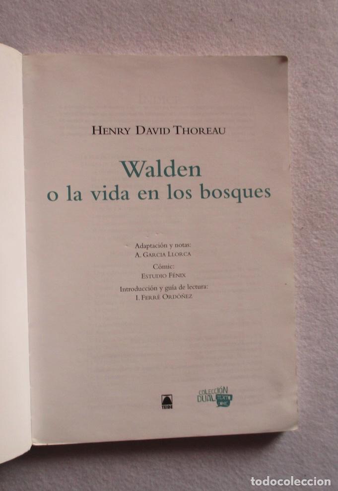 Libros de segunda mano: WALDEN O LA VIDA EN LOS BOSQUES - HENRY DAVID THOREAU - Foto 2