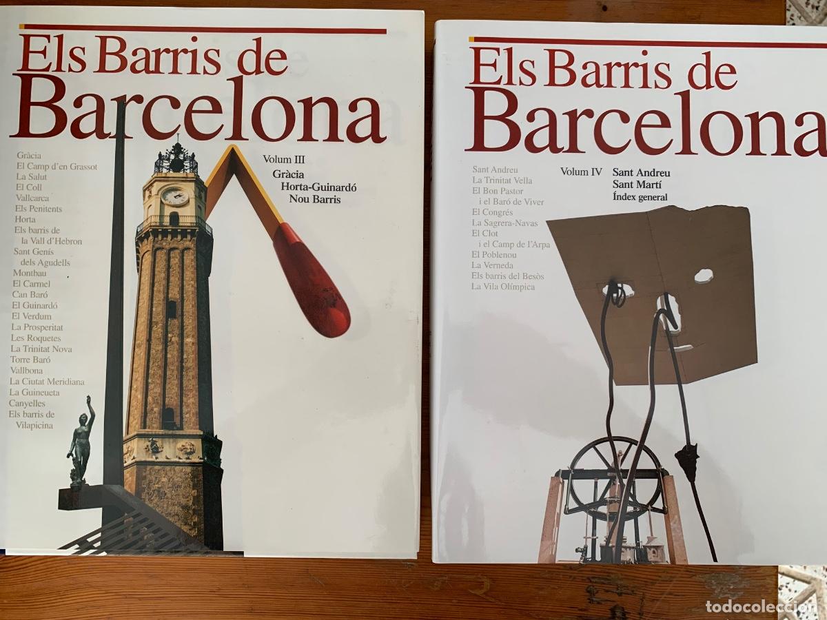 Libros de segunda mano: Els Barris de Barcelona (4 volumens, completa) - Foto 3