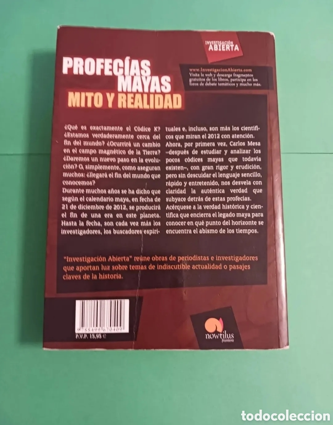 Libros de segunda mano: Libro PROFEC&Iacute;AS MAYAS/ MITO Y REALIDAD - Foto 4