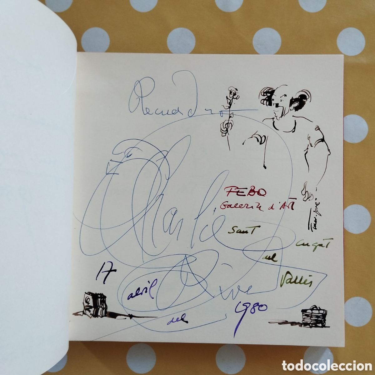 Libros de segunda mano: CHARLIE RIVEL JOAN SOLER-JOV&Eacute; AJUNTAMENT DE CUBELLES 1976 DIBUIX I DEDICAT&Ograve;RIA AUTOGRAFA