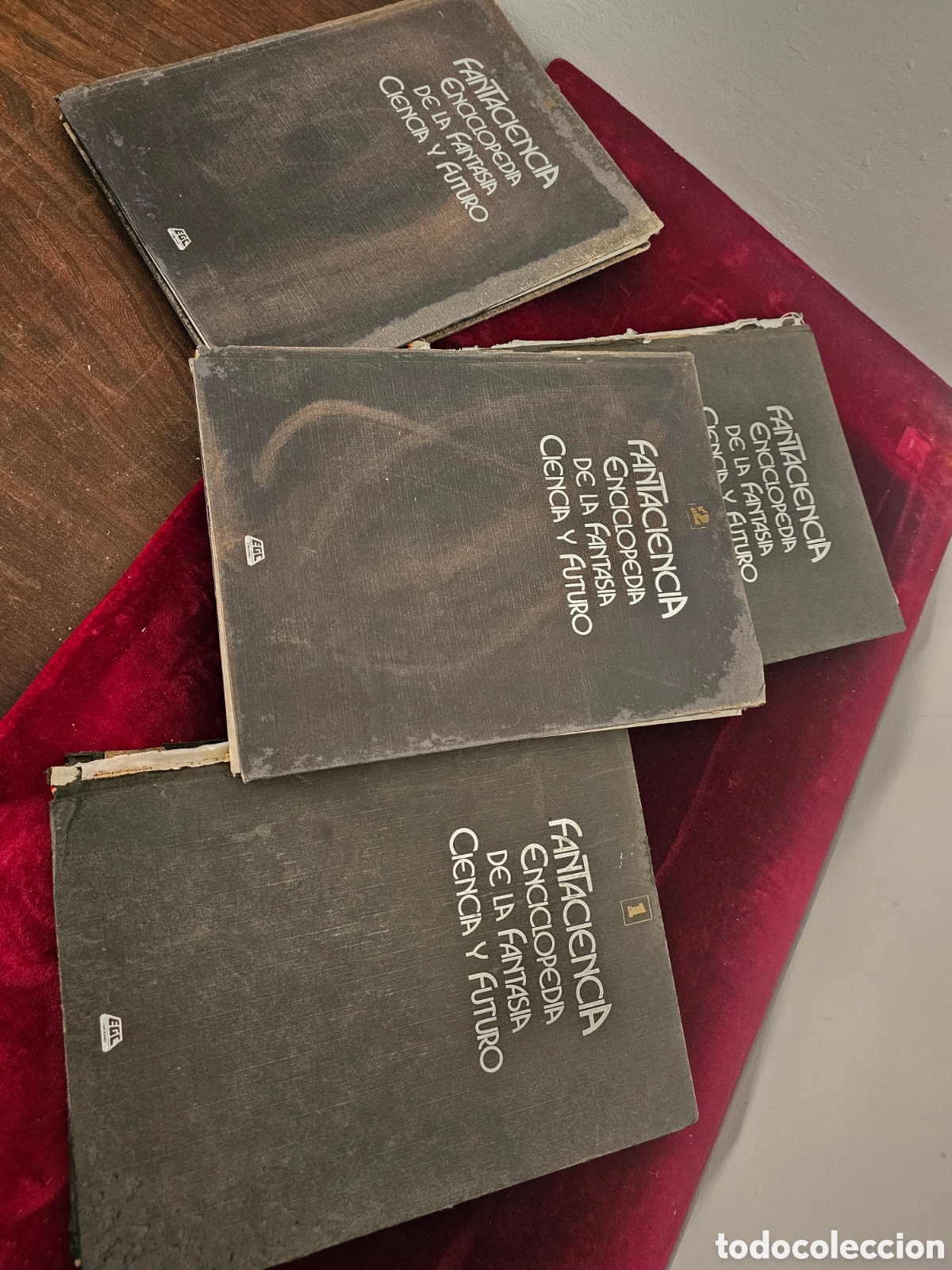 Libros de segunda mano: 4 ejemplares de la enciclopedia de la Fantas&iacute;a Ciencia y futuro Fantaciencia 1982 MAL ESTADO