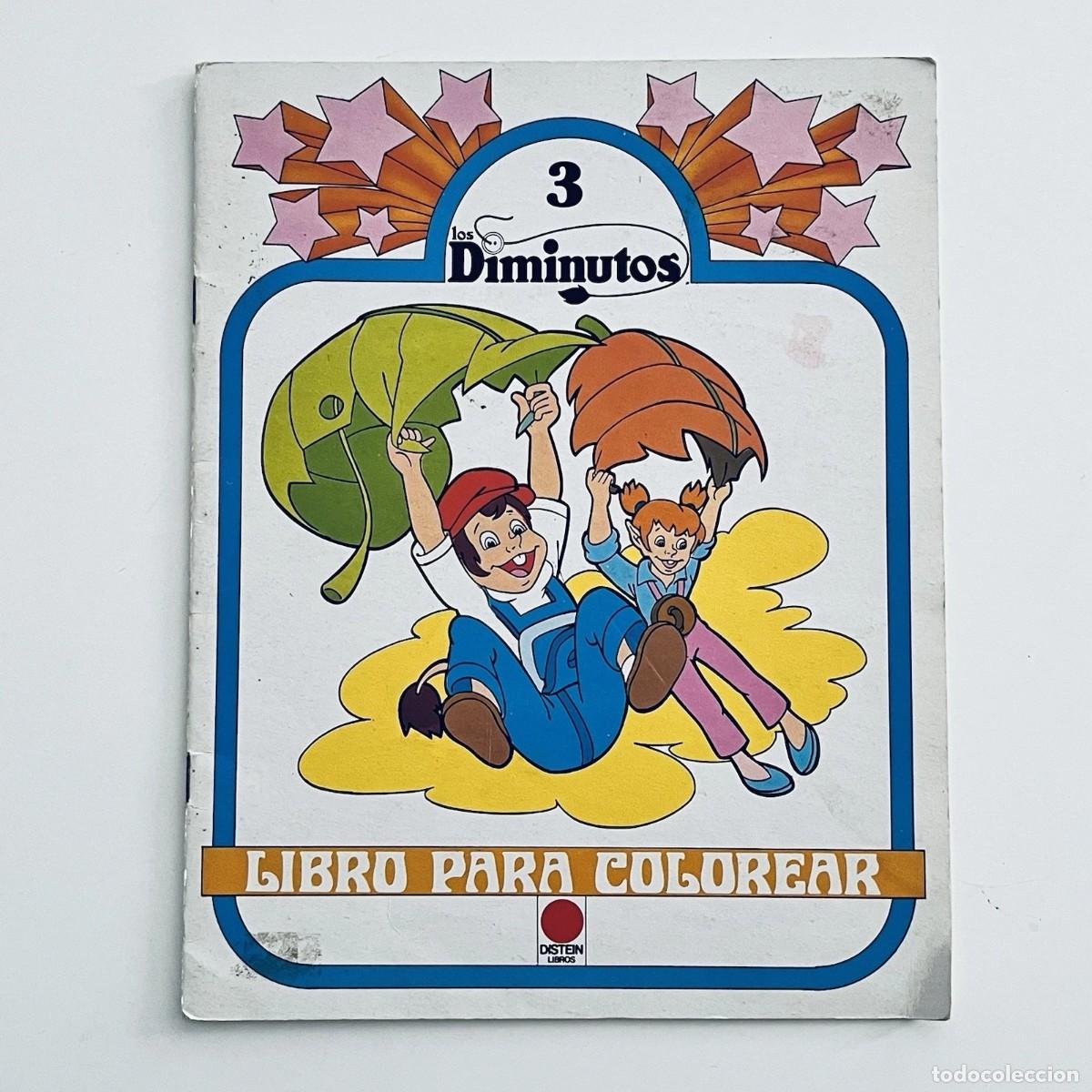 Second hand books: Libro para colorea pintar n&ordm; 3 Los Diminutos 1984 Timun Mas medio usado