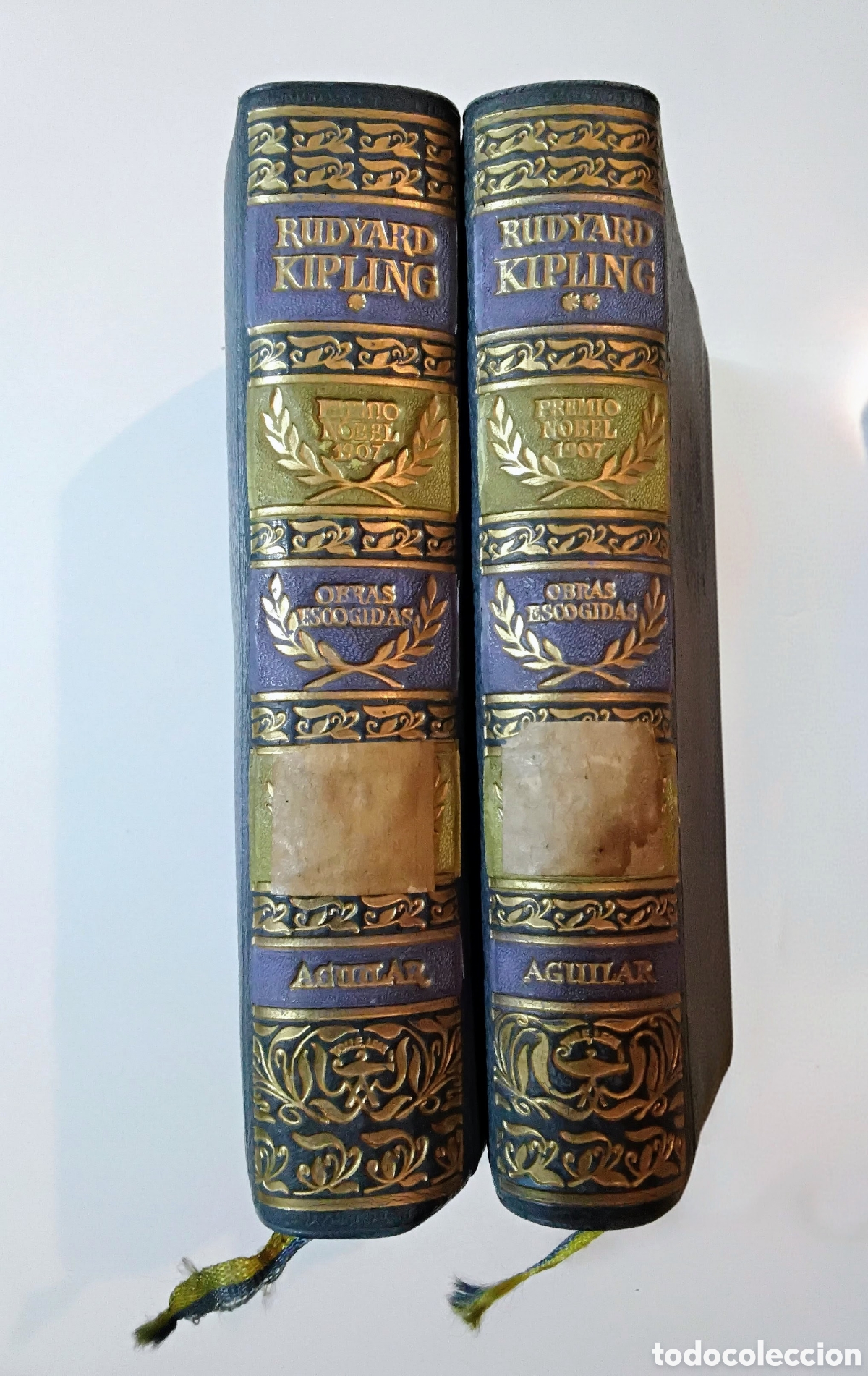 Libros de segunda mano: Rudyard Kipling &ndash; Obras escogidas &ndash; Aguilar &ndash; 1963/1964 &ndash; 2 tomos
