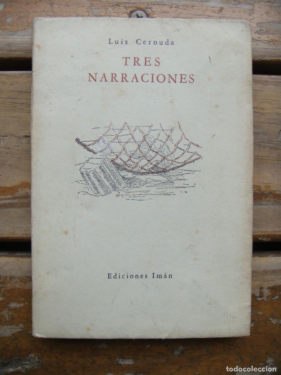 Libros de segunda mano: Luis Cernuda: TRES NARRACIONES. Primera edicion