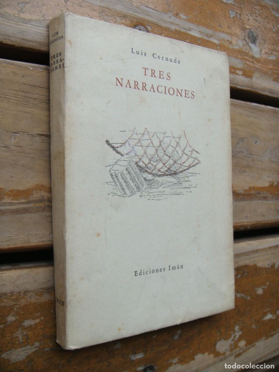 Libros de segunda mano: Luis Cernuda: TRES NARRACIONES. Primera edicion - Foto 2