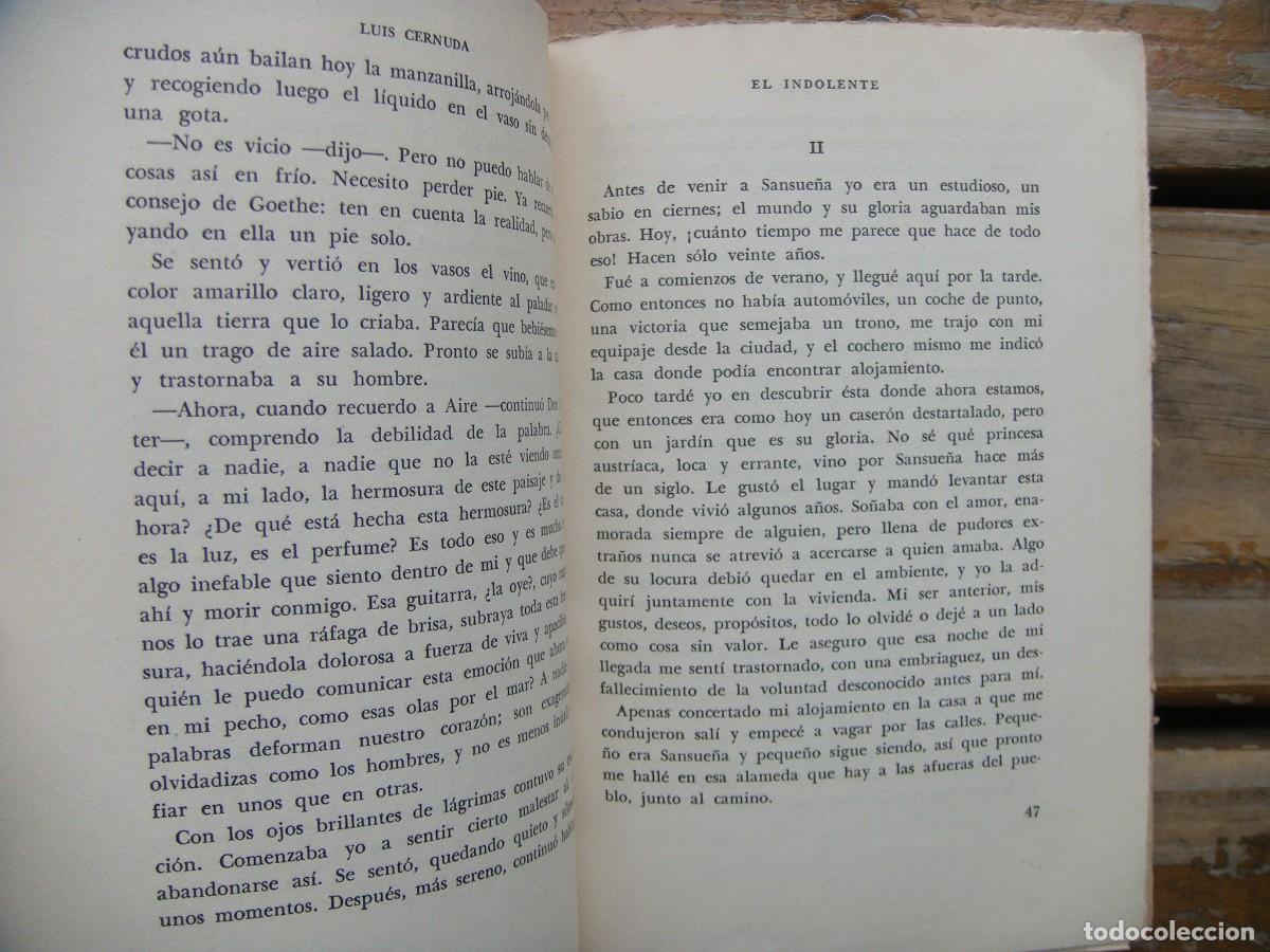 Libros de segunda mano: Luis Cernuda: TRES NARRACIONES. Primera edicion - Foto 4
