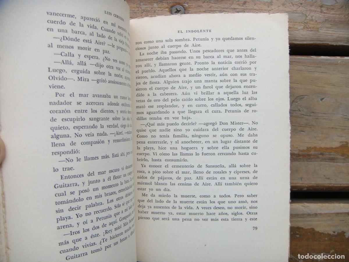 Libros de segunda mano: Luis Cernuda: TRES NARRACIONES. Primera edicion - Foto 5