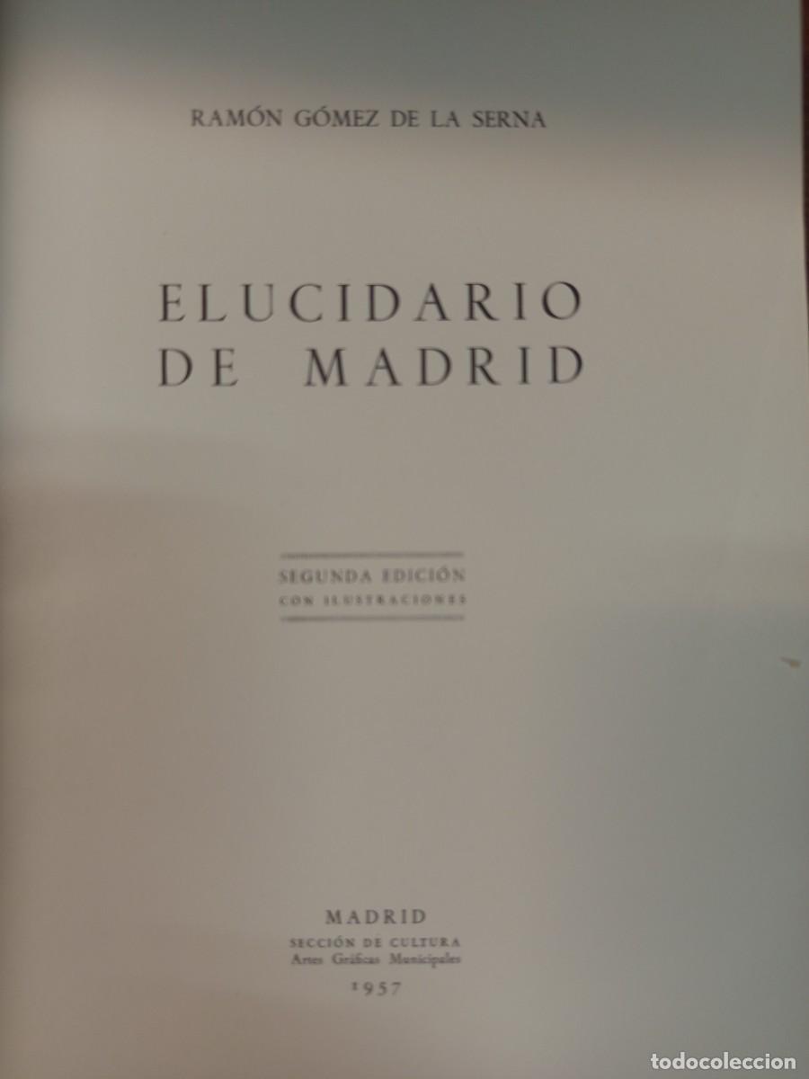 Libros de segunda mano: Elucidario de Madrid. - Foto 2