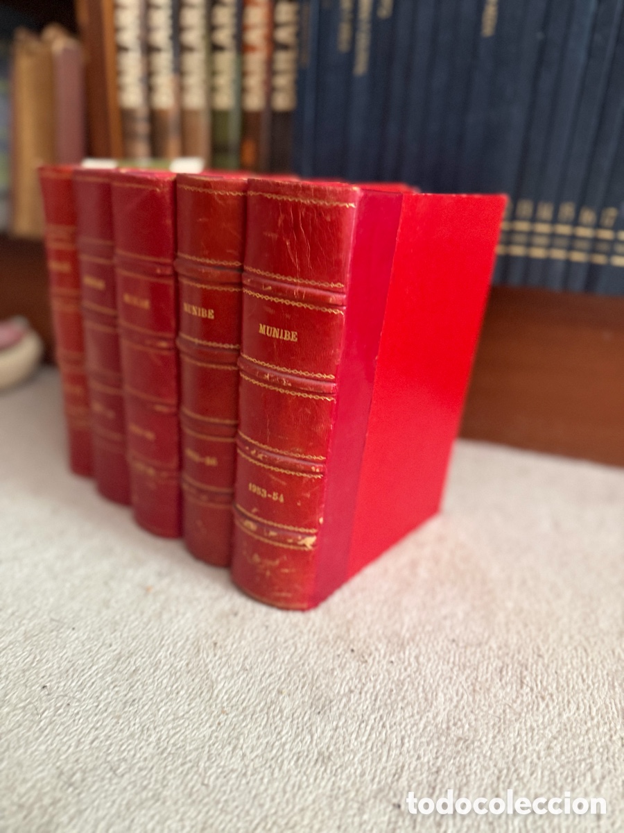 Libros de segunda mano: Lote completo Munibe 6 tomos de 1949 a 1960