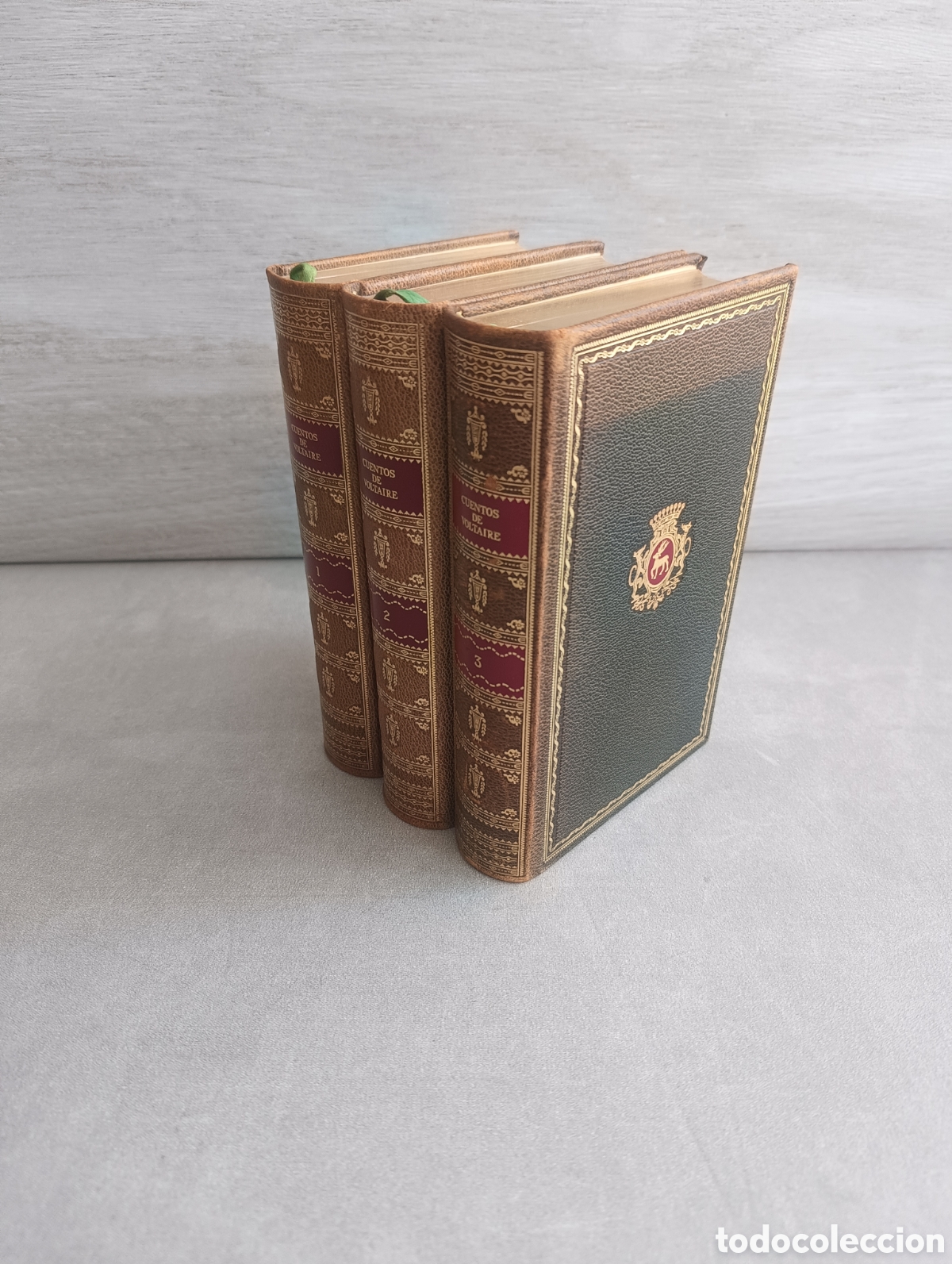 Libros de segunda mano: NOVELAS Y CUENTOS. VOLTAIRE. 3 TOMOS. 1976. CIRCULO DEL BIBLIOFILO