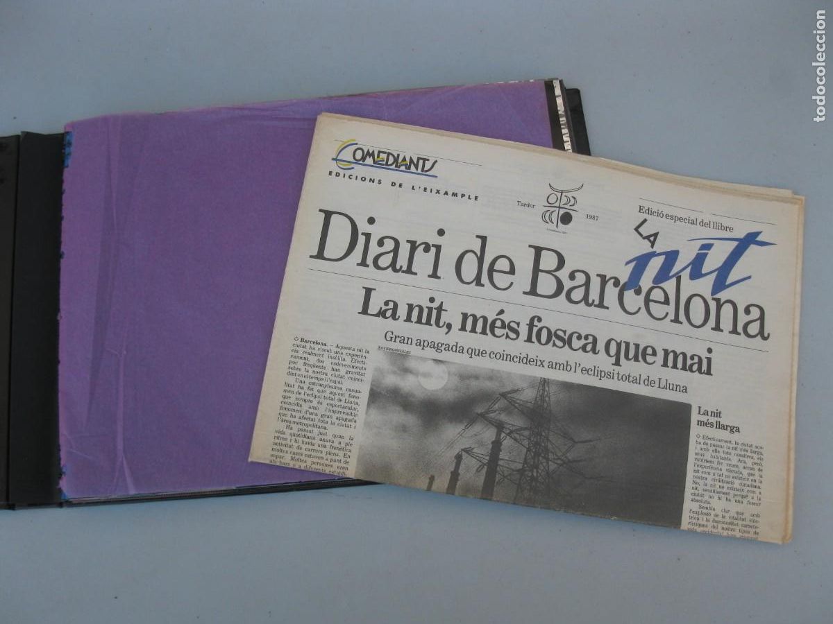 Libros de segunda mano: LA NIT - COMEDIANTS - EN CATAL&Aacute;N - EDICIONS DE LEIXAMPLE - A&Ntilde;O 1987. - Foto 2