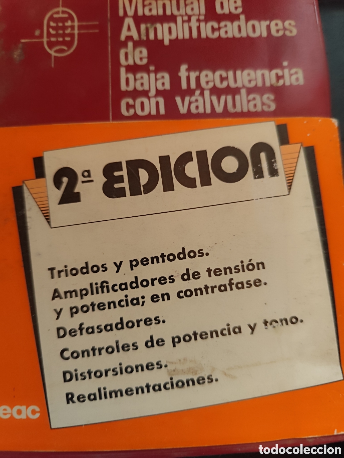 Second hand books: MANUAL DE AMPLIFICADORES DE BAJA FRECUENCIA CON VALVULAR RF482