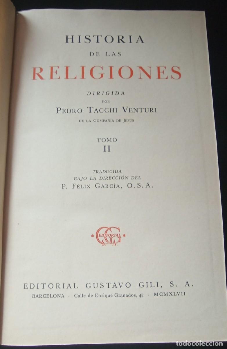 Libros de segunda mano: HISTORIA DE LAS RELIGIONES 3 TOMOS - Foto 4