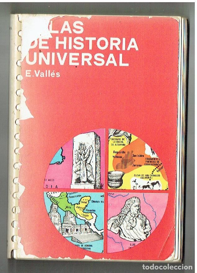 Libros de segunda mano: ATLAS DE HISTORIA UNIVERSAL. E. VALL&Eacute;S. EDICIONES JOVER. 1972.( ST/PR2)