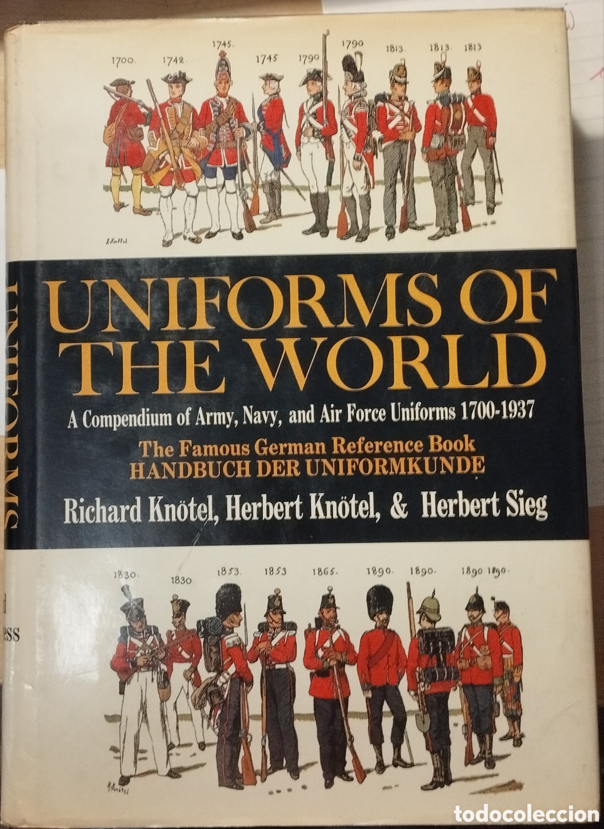 Libros de segunda mano: UNIFORMS OF THE WORLD UNIFORMES DEL MUNDO - RICHARD KN&Ouml;TEL & AL. - ARMS & ARMOUR PRESS &ndash; 1980