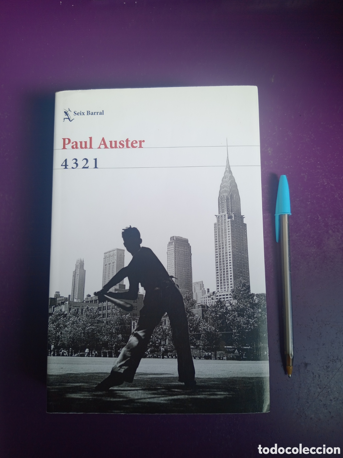 Libros de segunda mano: 4 3 2 1 - PAUL AUSTER - SEIX BARRAL - 9&ordf; IMPRESION 2018 - 957 PAGS, SIN APENAS USO