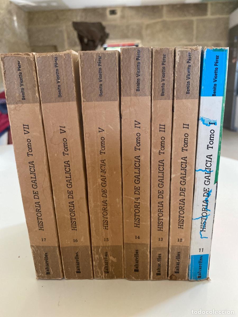 Libros de segunda mano: Historia de Galicia. Benito Vicetto. Alvarellos 1978-79. Facs&iacute;mil. Completa 7 tomos