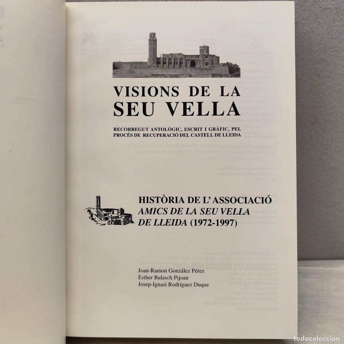 Libros de segunda mano: VISIONS DE LA SEU VELLA - RECORREGUT ANTOL&Ograve;GIC, ESCRIT I GR&Agrave;FIC PEL PROC&Eacute;S DE RECUPERACI&Oacute; / 1371
