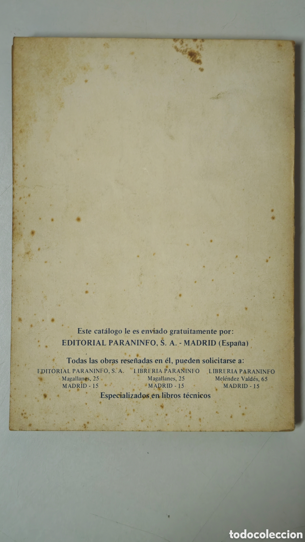 Libros de segunda mano: ​Cat&aacute;logo Editorial Paraninfo - Electrotecnia, Electr&oacute;nica e Inform&aacute;tica - Enero 1978 - Foto 3