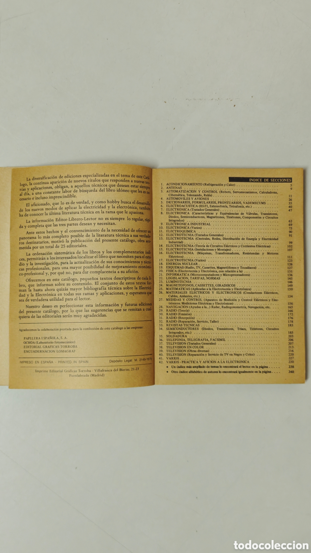 Libros de segunda mano: ​Cat&aacute;logo Editorial Paraninfo - Electrotecnia, Electr&oacute;nica e Inform&aacute;tica - Enero 1978 - Foto 4