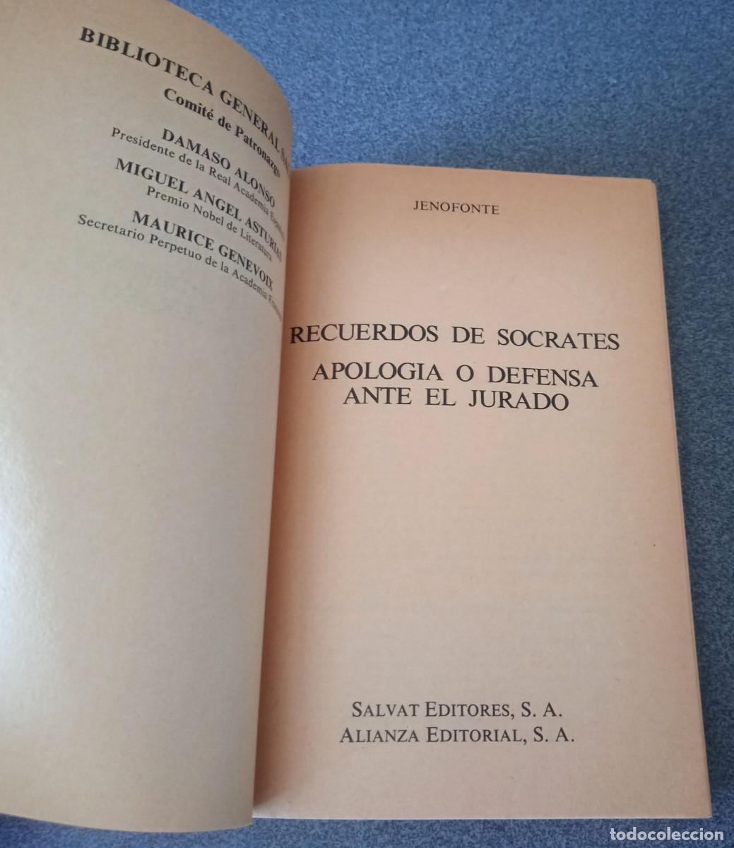 Libros de segunda mano: Recuerdos De S&oacute;crates Jenofonte - Foto 3